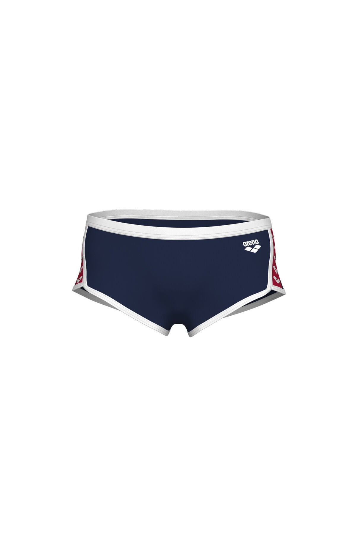 MEN'S ARENA ICONS SWIM LOW WAIST SHORT SOLID ERKEK YÜZÜCÜ MAYOSU Navy-White-Red Multi - 95