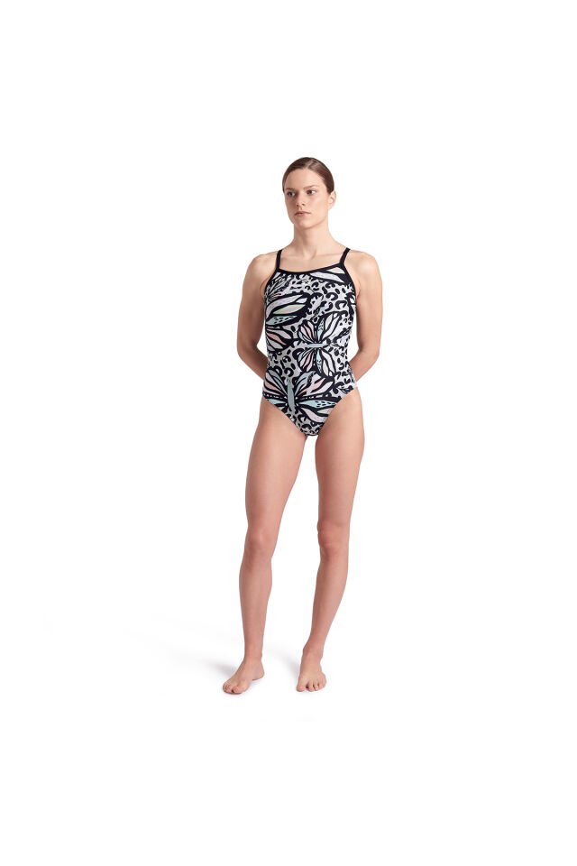 Butterflies Swimsuit Light Kadın Yüzücü Mayosu 007220550 Siyah - 38