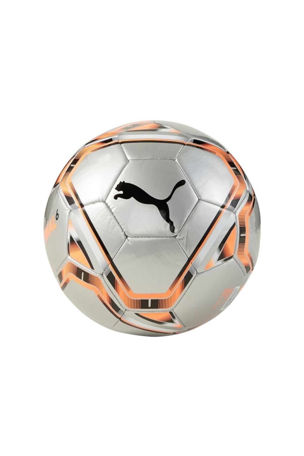 Final 6 Silver Neon Futbol Topu (083311-17) Gri̇ - 5 Numara