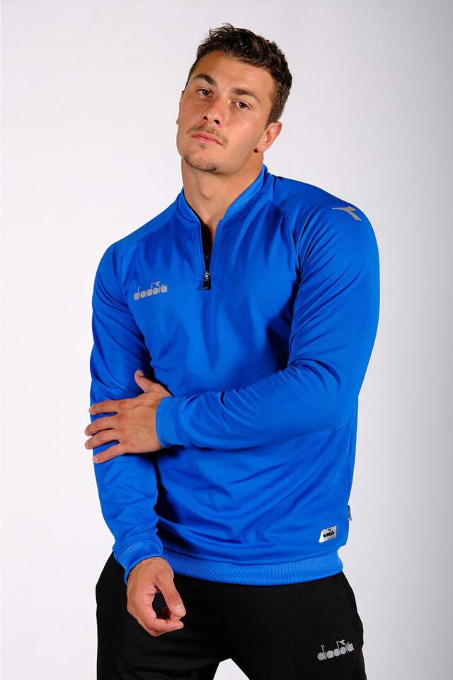 Nacce 22 - Erkek Mavi Yarım Fermuarlı Eşofman Takımı - Nacce22-ant