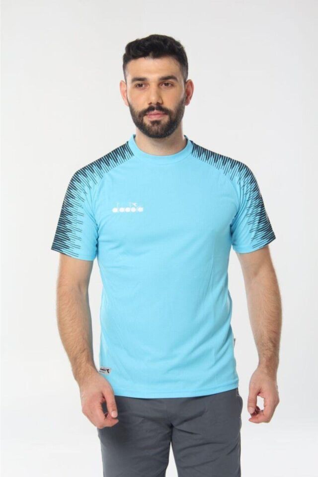 Ritim Antrenman T-shirt Beyaz Turkuaz - S