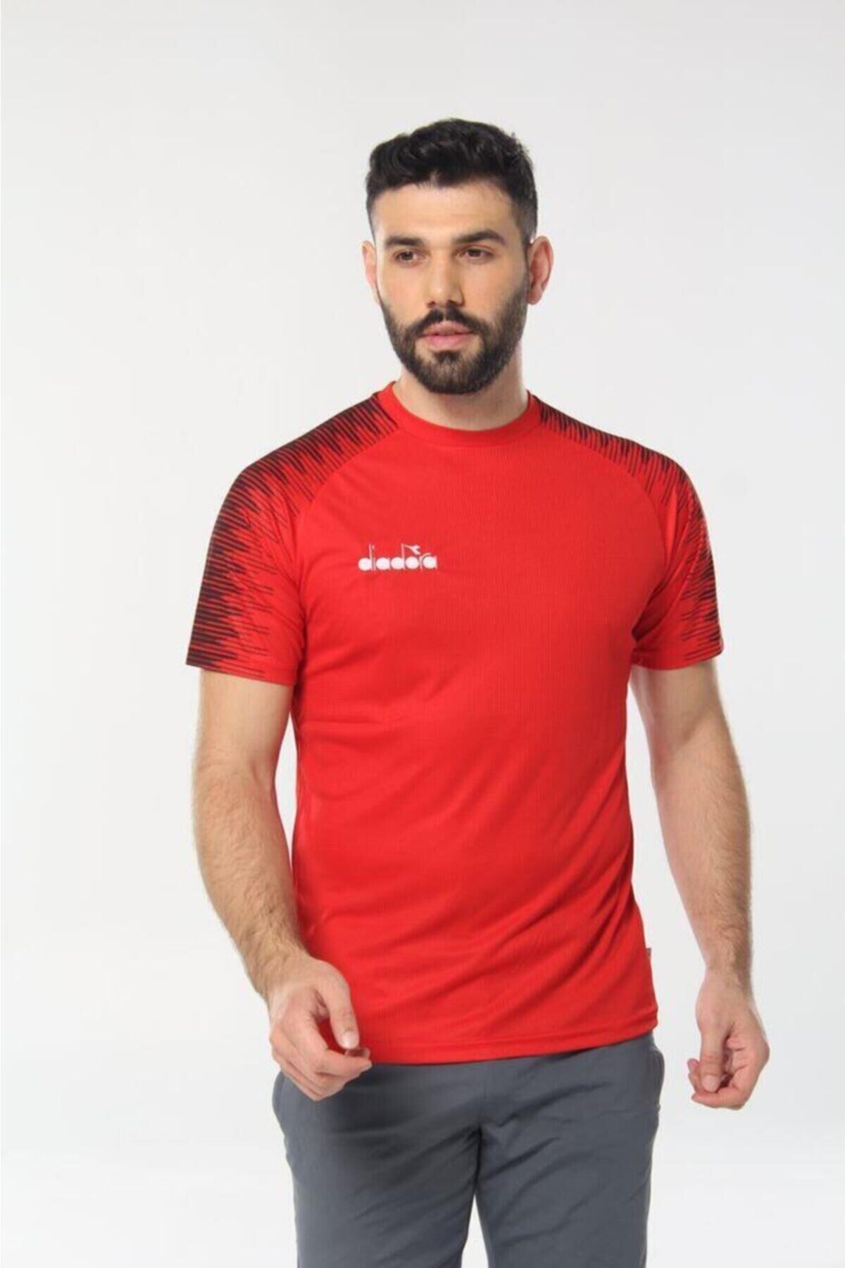 Ritim Antrenman T-shirt Beyaz Kirmizi - S