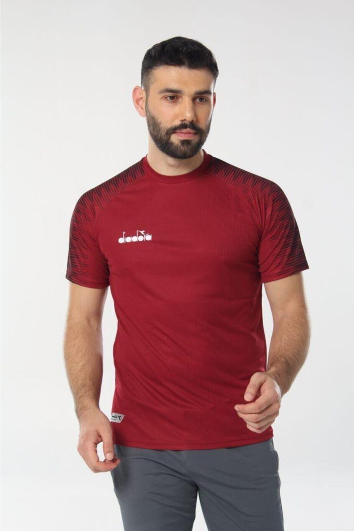 Ritim Antrenman T-shirt Beyaz Bordo - 3XL