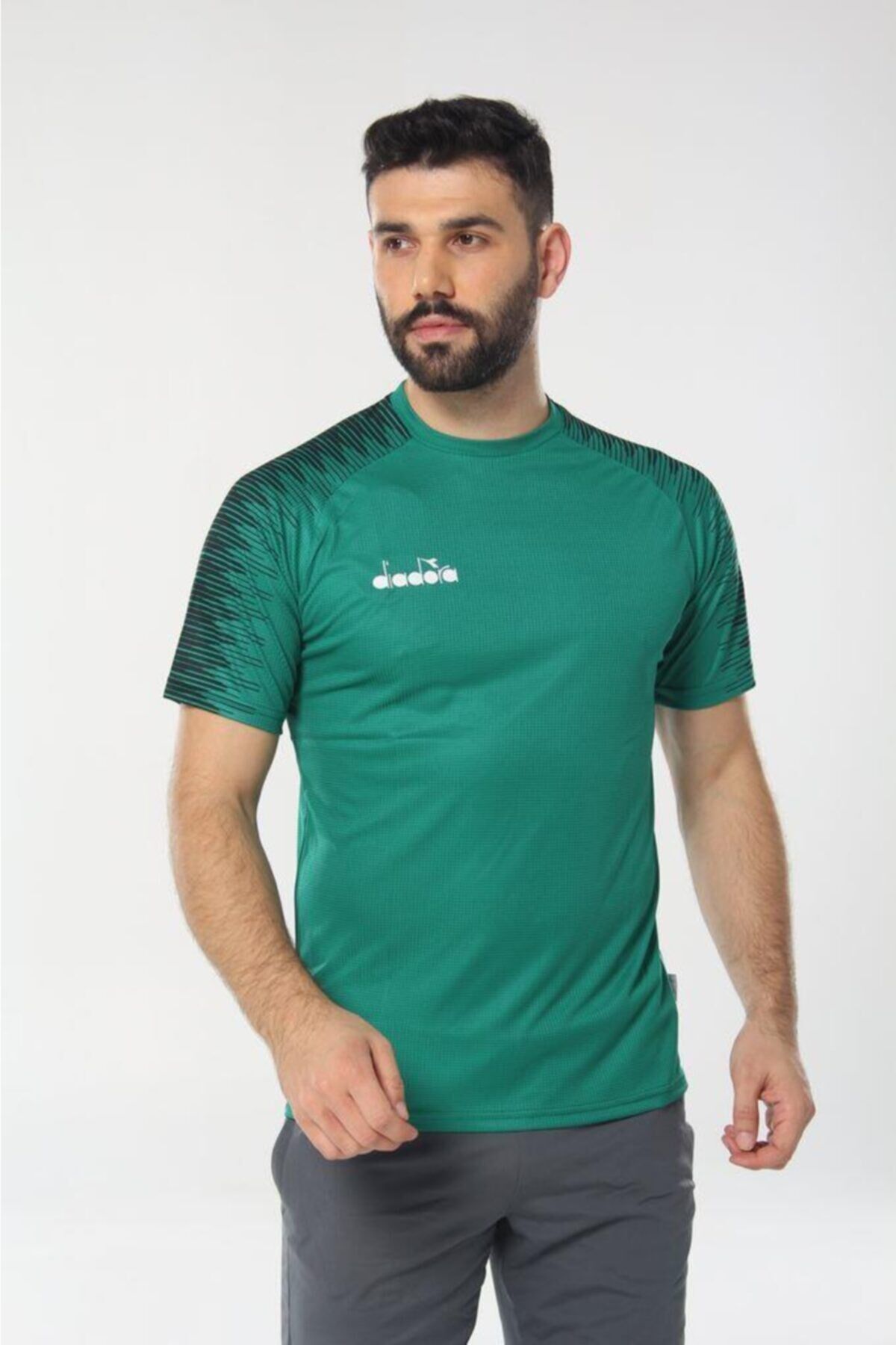 Ritim Antrenman T-shirt Beyaz Yeşi̇l - XS