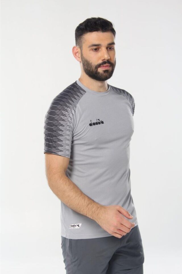 Ritim Antrenman T-shirt Beyaz Gri̇ - 3XL