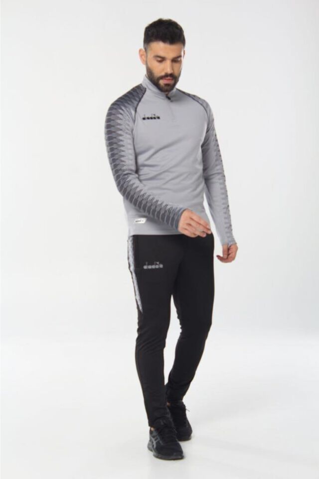 Unisex Gri Ritim Antrenman Eşofman Gri̇ - 2XL