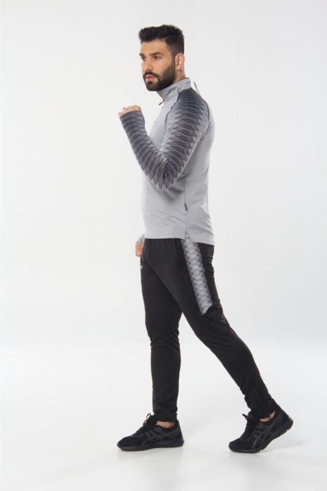 Unisex Gri Ritim Antrenman Eşofman Gri̇ - 2XL