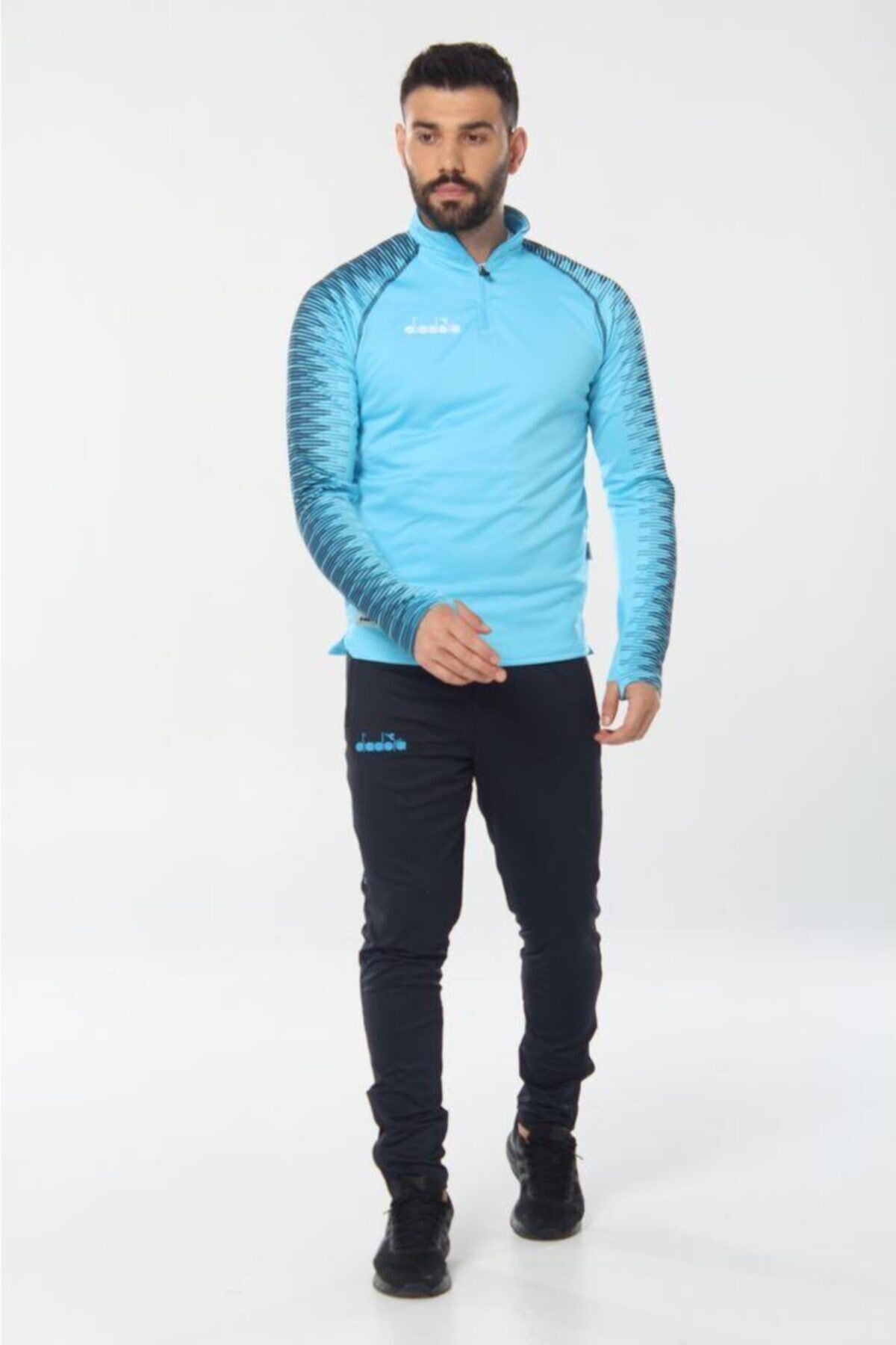 Unisex Gri Ritim Antrenman Eşofman Turkuaz - 3XL
