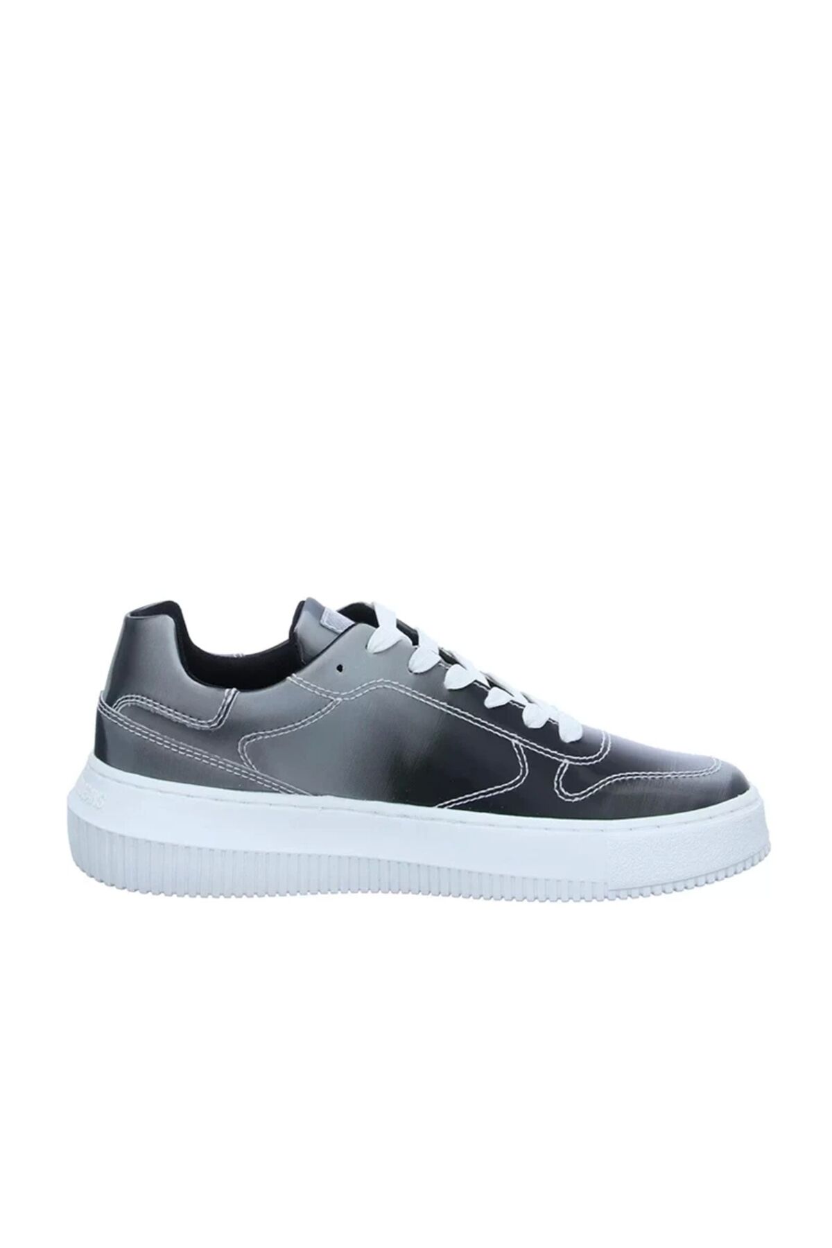 Malmo Kadın Parlak Yüzey Gri Sneaker Gri - 39