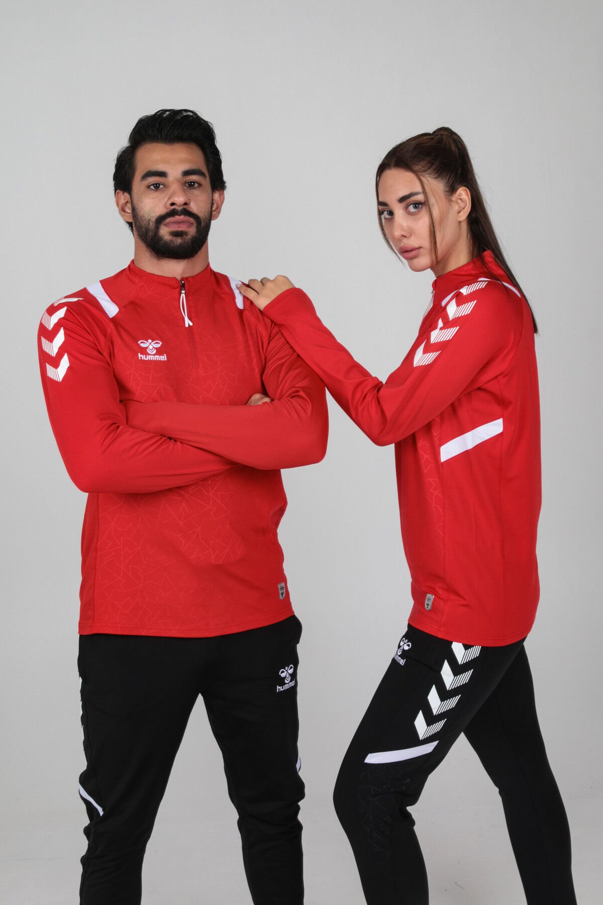 Dream Antrenman Eşofman Üstü Saks Mavi Kırmızı - 2XL