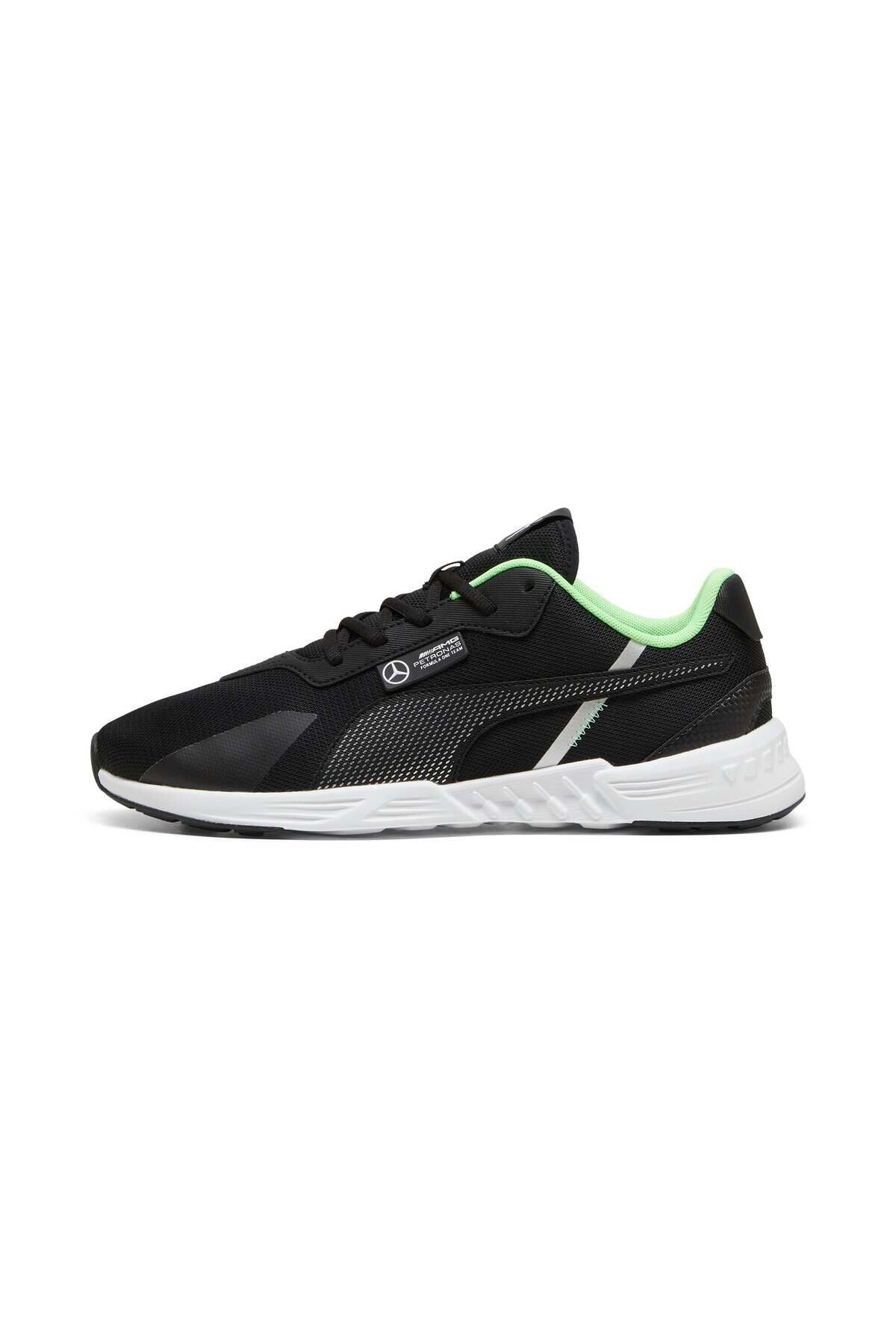 Mercedes-AMG Petronas F1® Tiburion Unisex Spor Ayakkabı Puma Black-Fizzy Green - 44