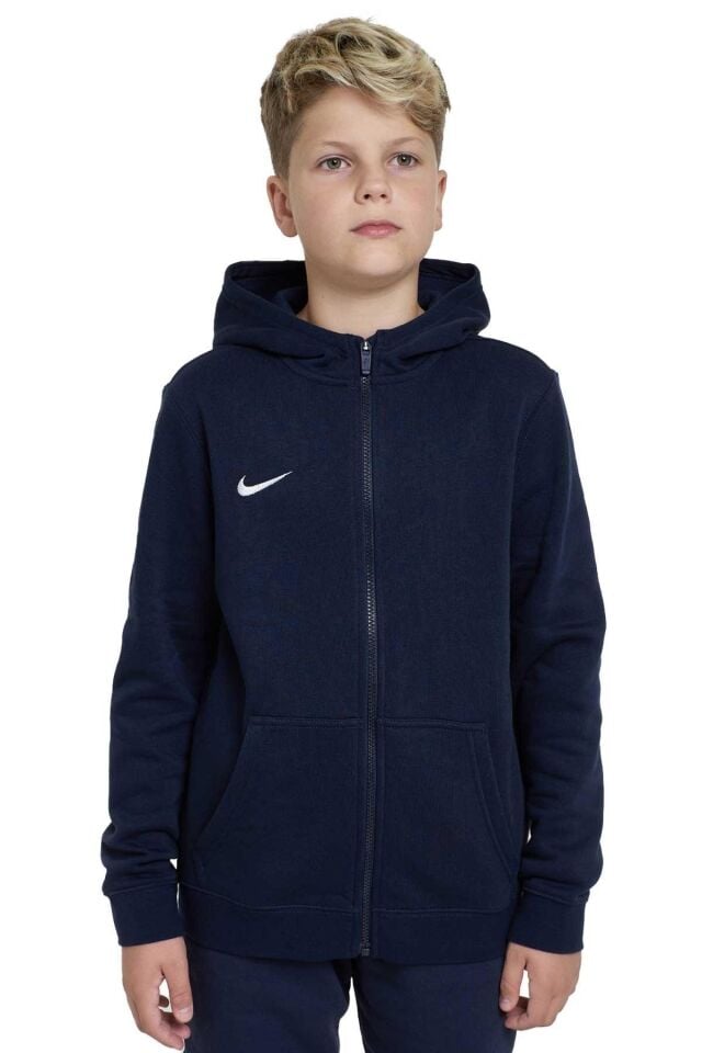 Park 20 Fleece Full Zip Çocuk Sweat Shirt Cw6891-451 Lacivert - S