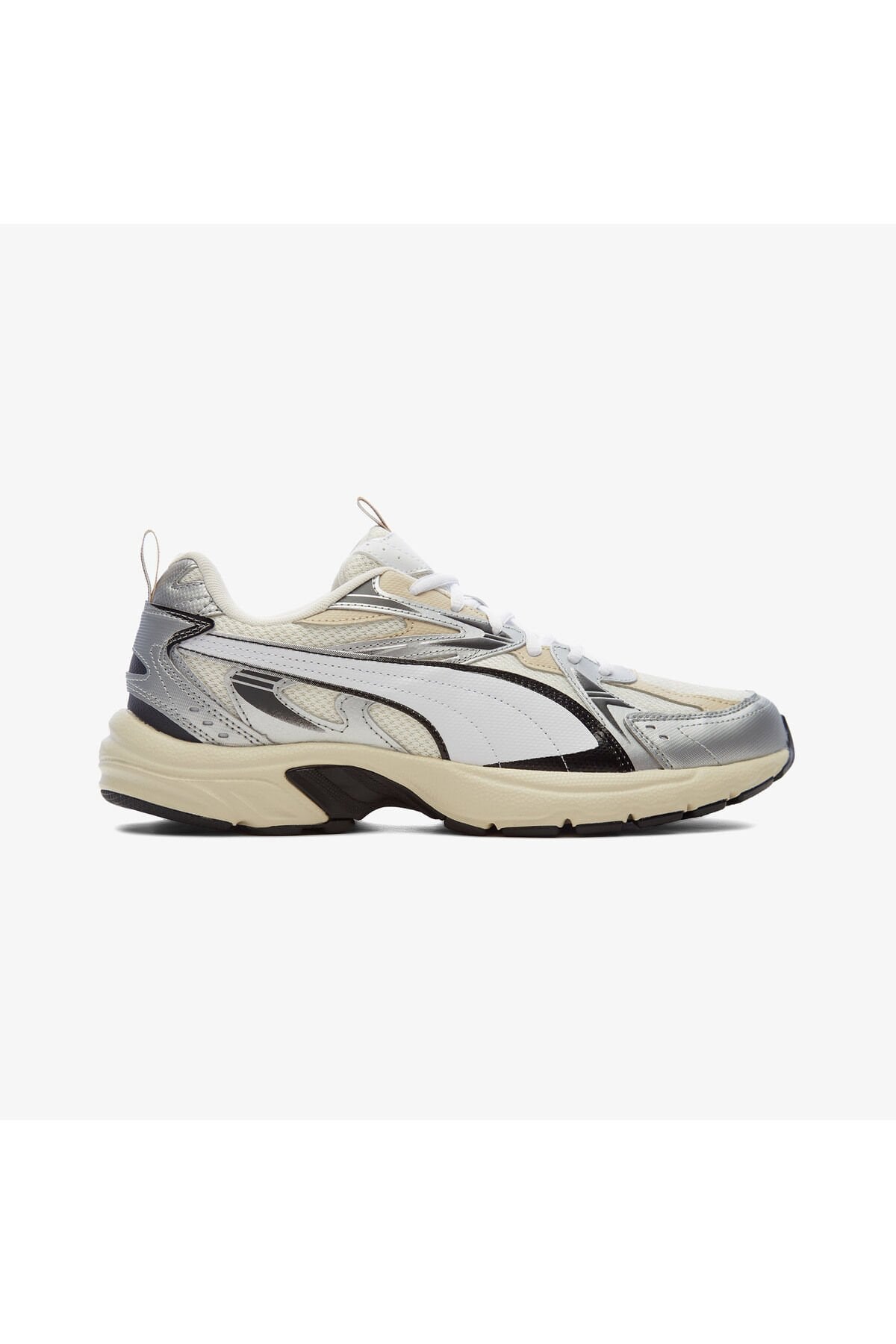 Milenio Tech Unisex Beyaz Spor Ayakkabı Warm White-Puma White-Puma Silver - 42