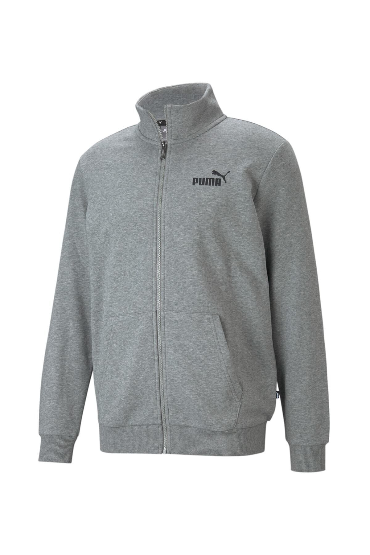 58669603 Ess Track Jacket Tr Erkek Sweatshirt Gri - M