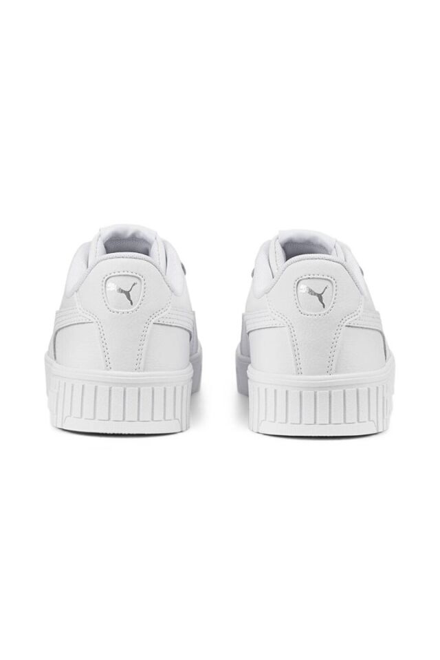 Carina 3.0 Luxe Kadın Beyaz Günlük Ayakkabı KADIN LS AYAKKABI 400724 Puma White-Puma Gold - 38,5