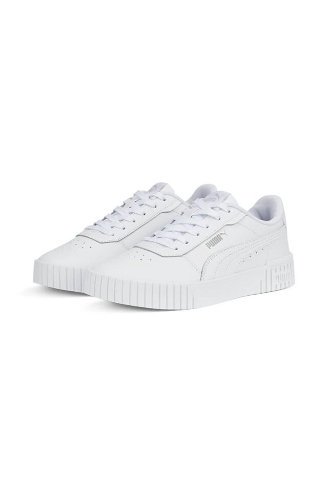 Carina 3.0 Luxe Kadın Beyaz Günlük Ayakkabı KADIN LS AYAKKABI 400724 Puma White-Puma Gold - 38,5