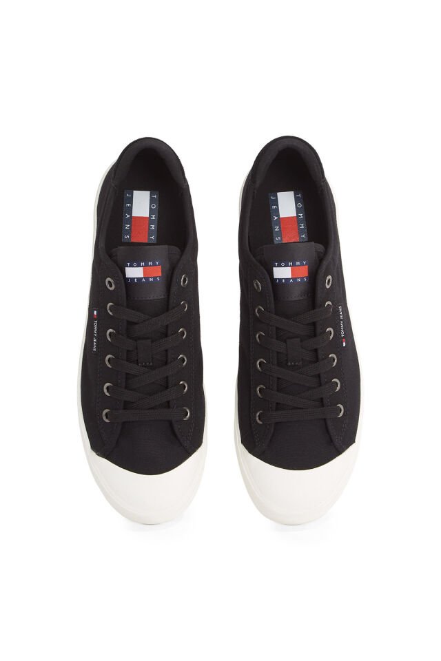 Siyah Erkek Sneaker TJM VULCANIZED BUMPER CANVAS Siyah - 42