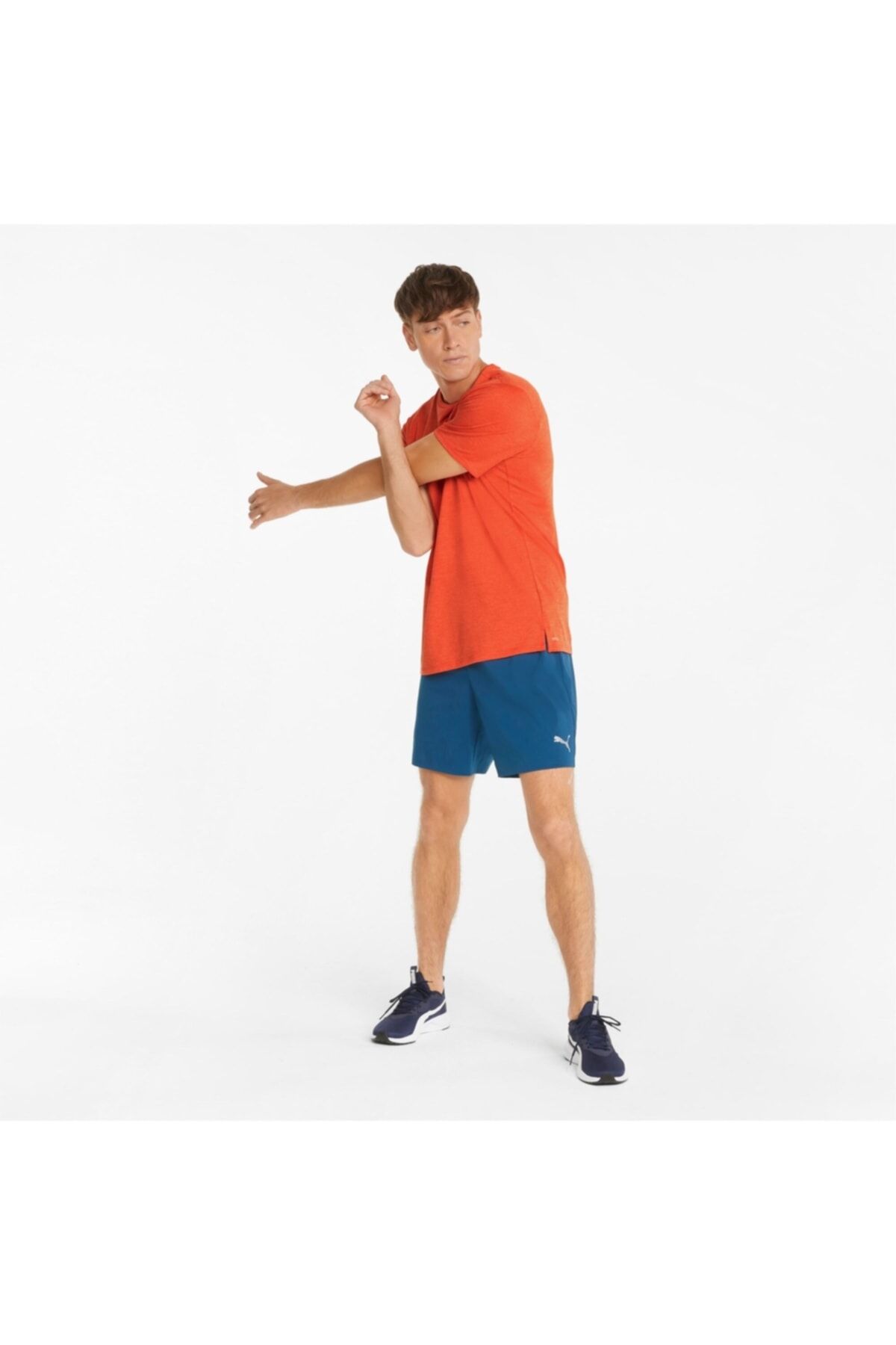 Run Favorite Heater Ss Tee Cherry Tom Erkek Tişört 52020925 Turuncu - M
