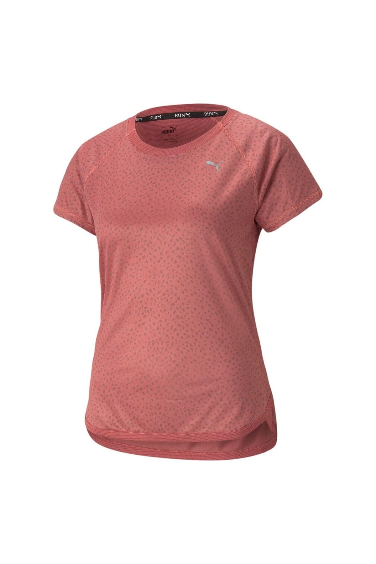 Kısa Kollu Baskılı Kadın Koşu T-shirt Mauvewood - XS