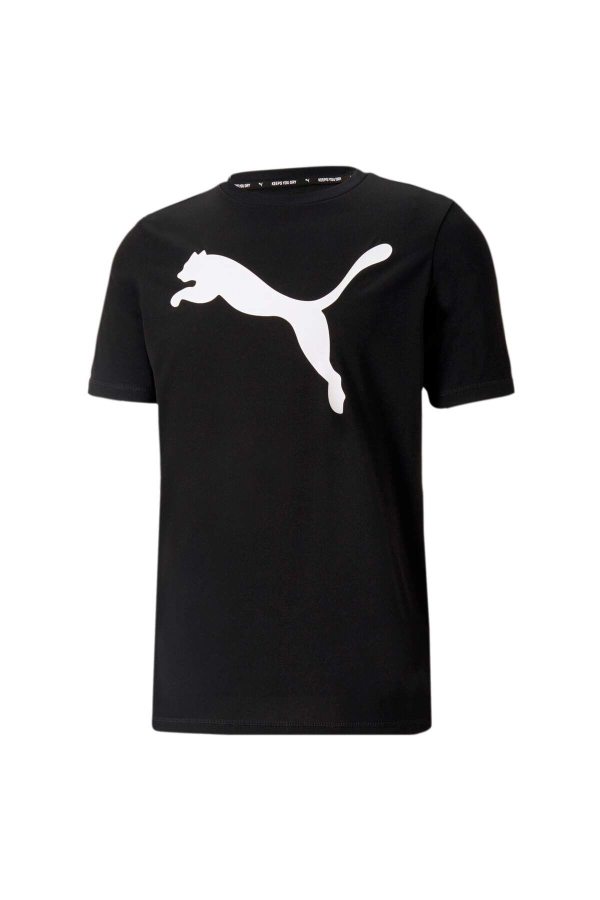Active Logo Erkek Tişört Puma Black - S
