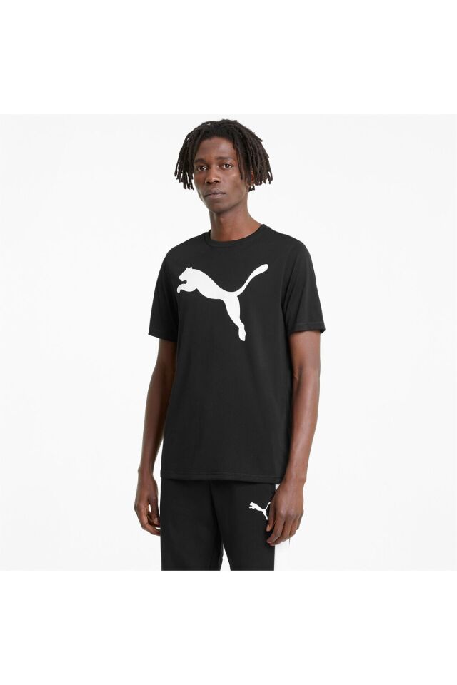 Active Logo Erkek Tişört Puma Black - M