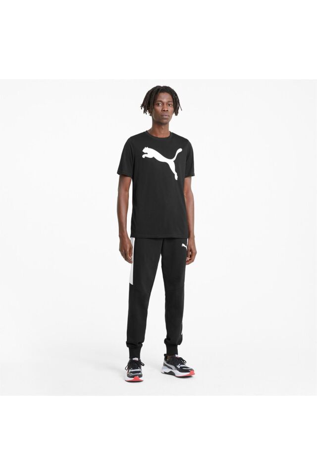 Active Logo Erkek Tişört Puma Black - L