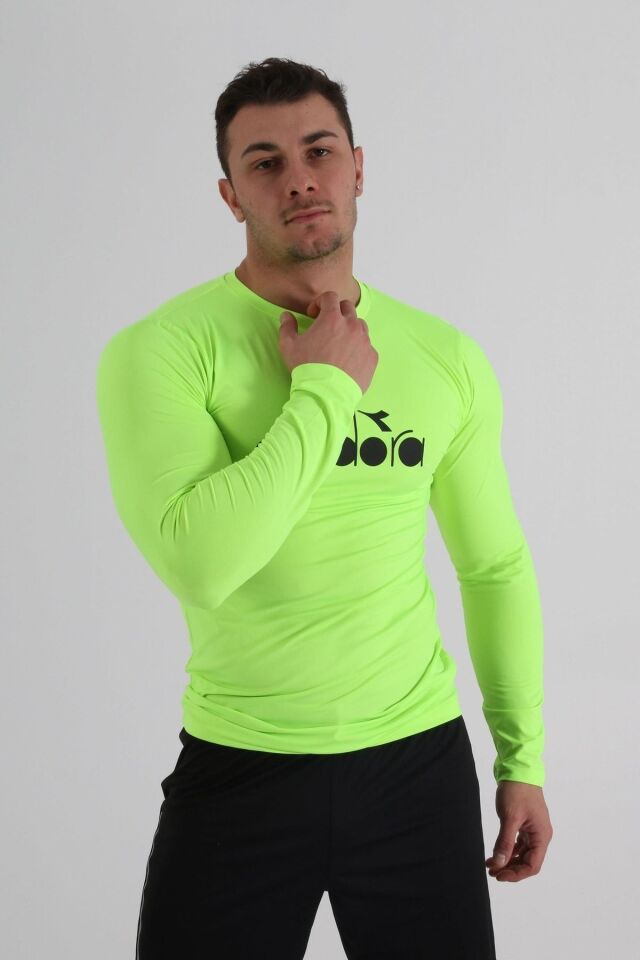 Soloben Uzun Kollu Içlik Neon Yeşil