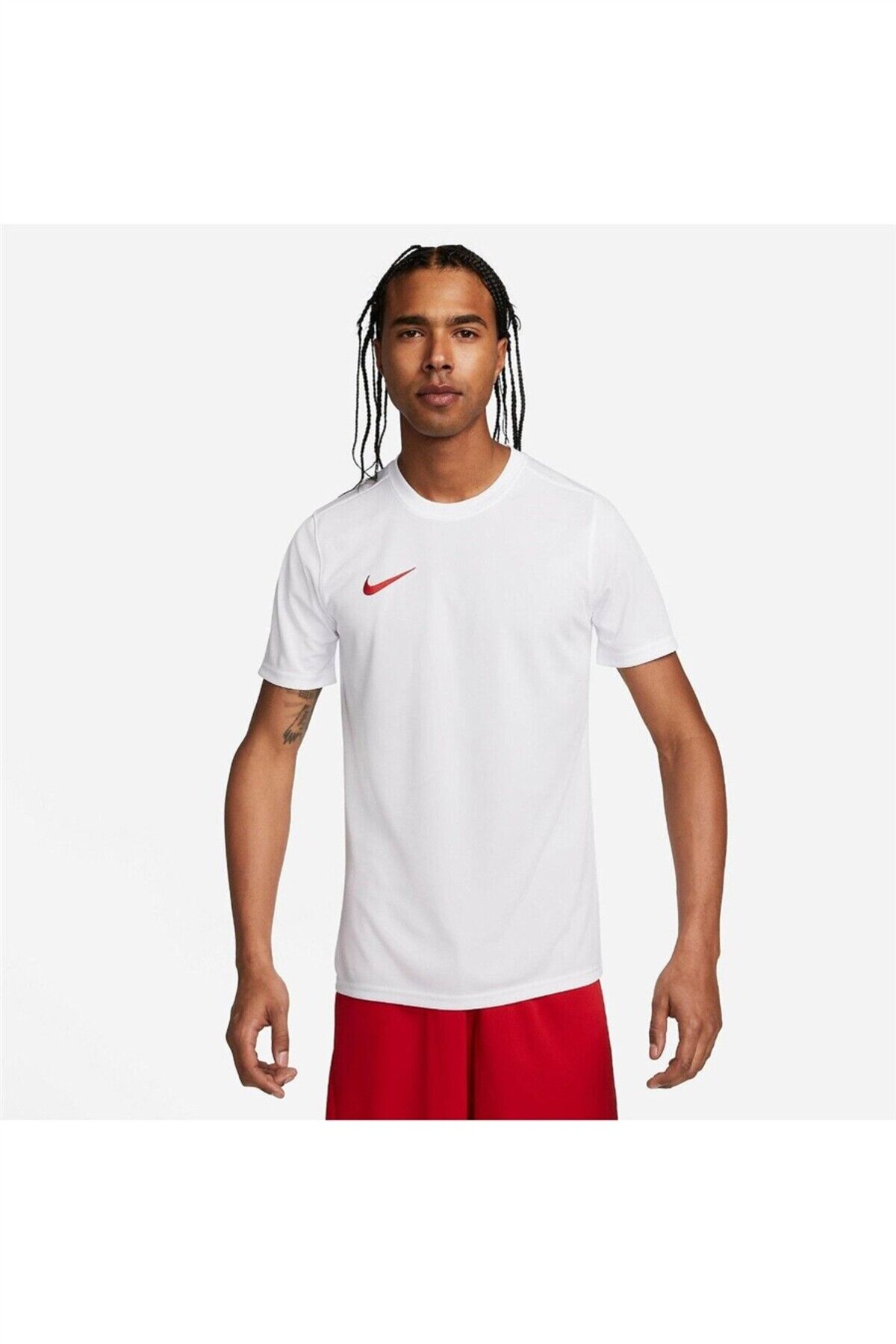 T-Shirt Erkek BLACK/WHITE Beyaz - L