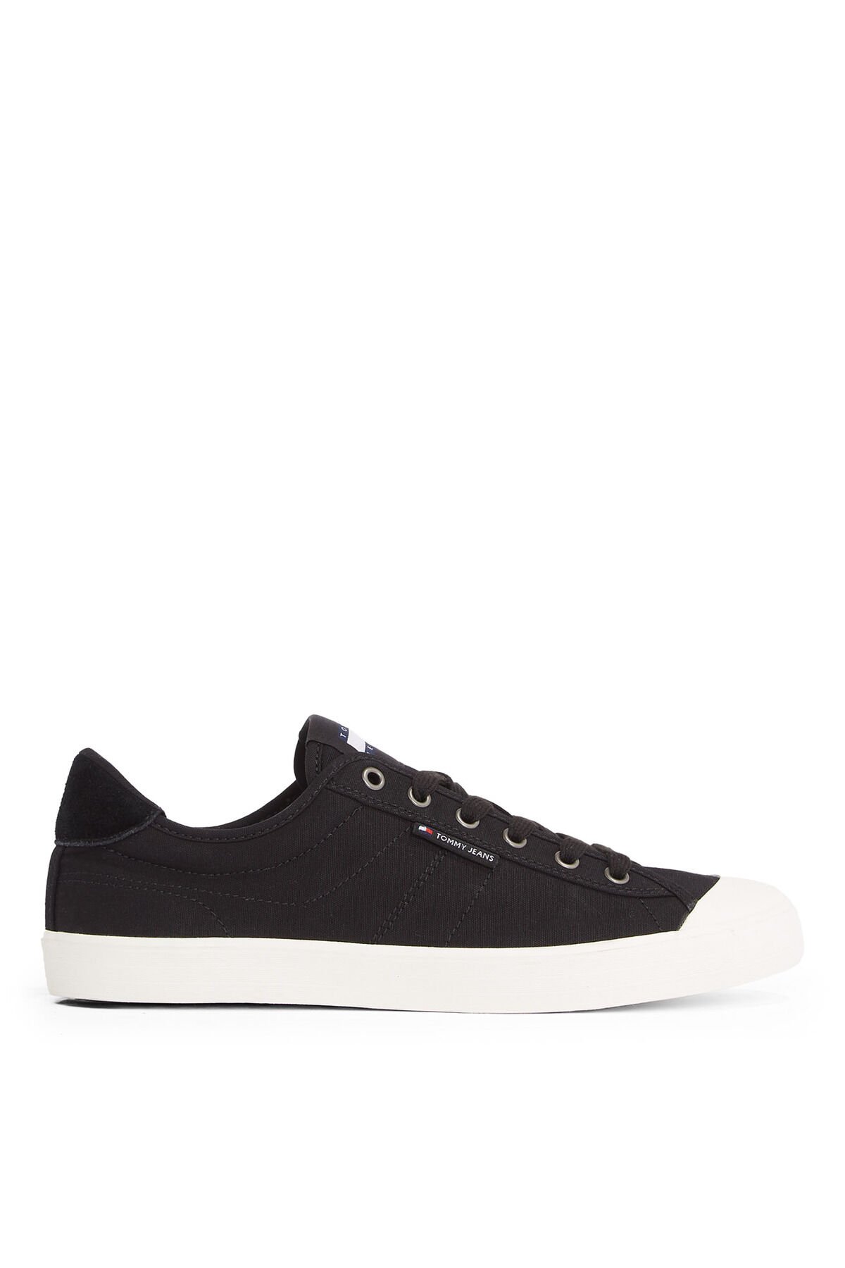 Siyah Erkek Sneaker TJM VULCANIZED BUMPER CANVAS