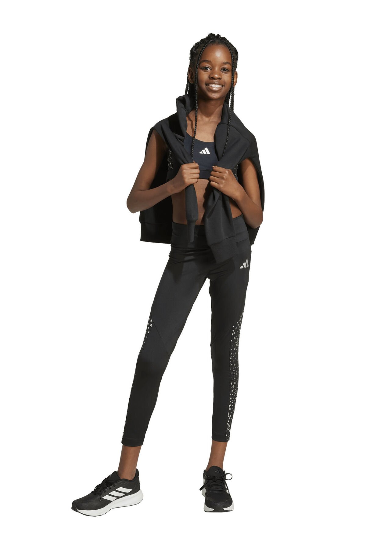 Düz Siyah Kız Çocuk Sporcu Büstiyer JM5944 JG TR-ES GL BRA