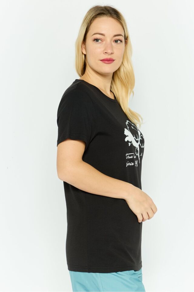 Graphıcs Valentine Tee Siyah Kadın Tshirt