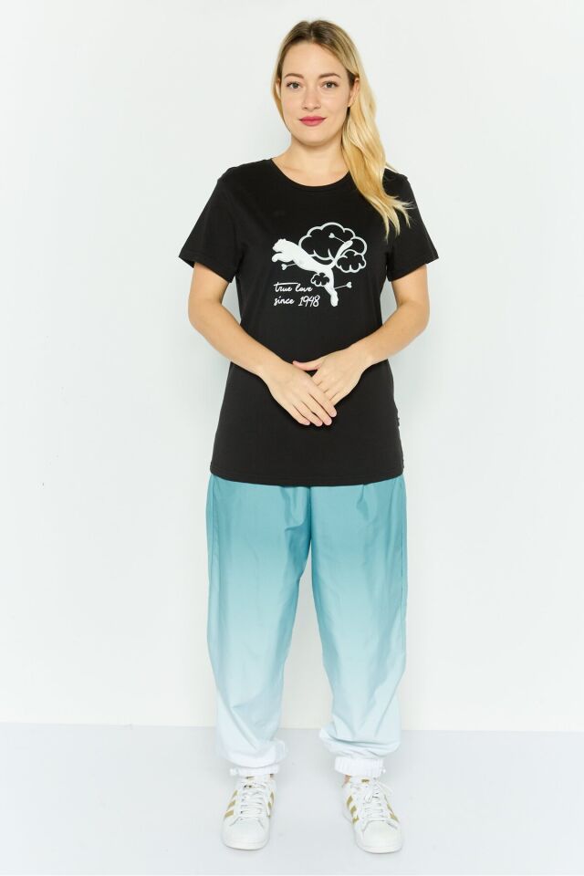 Graphıcs Valentine Tee Siyah Kadın Tshirt