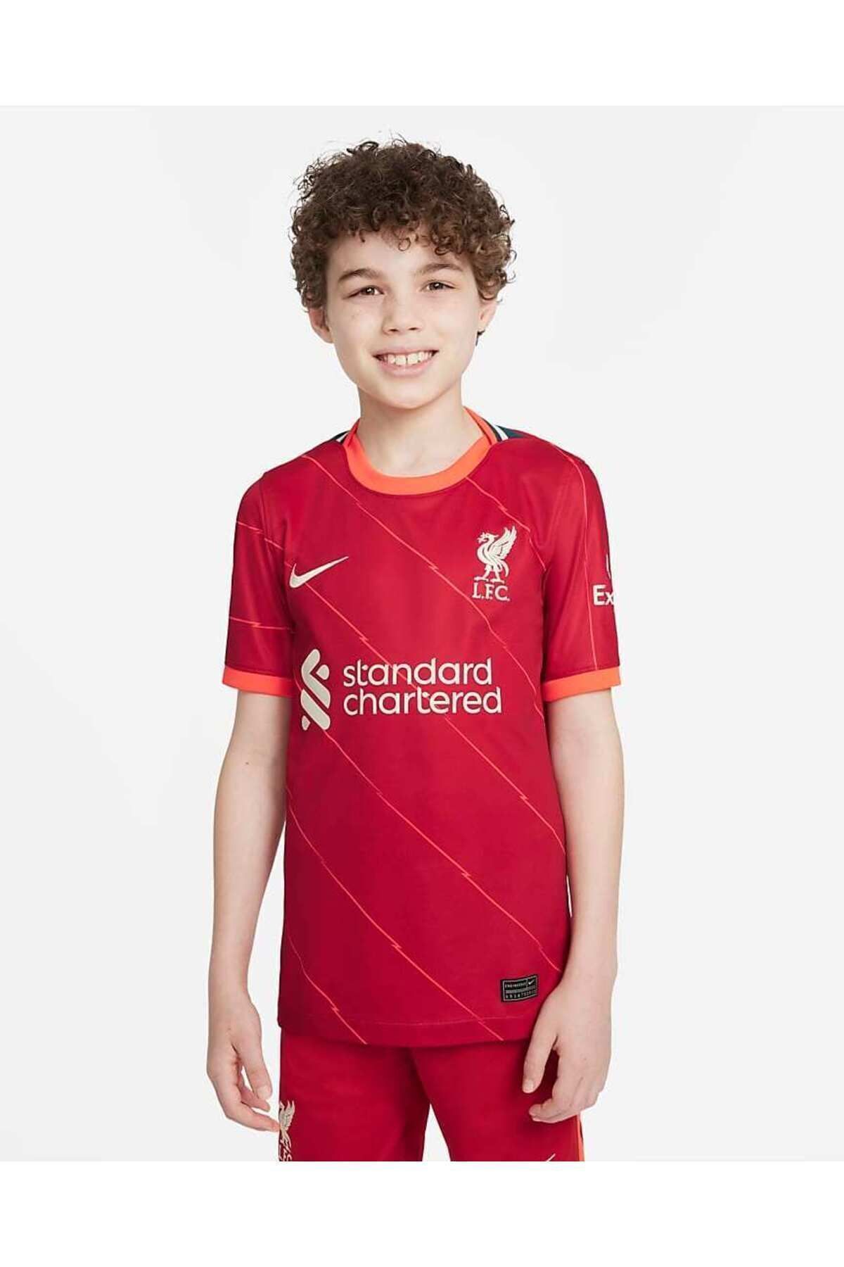 Liverpool FC 2021-2022 Stadyum İç Saha Çocuk Forma Kırmızı - L