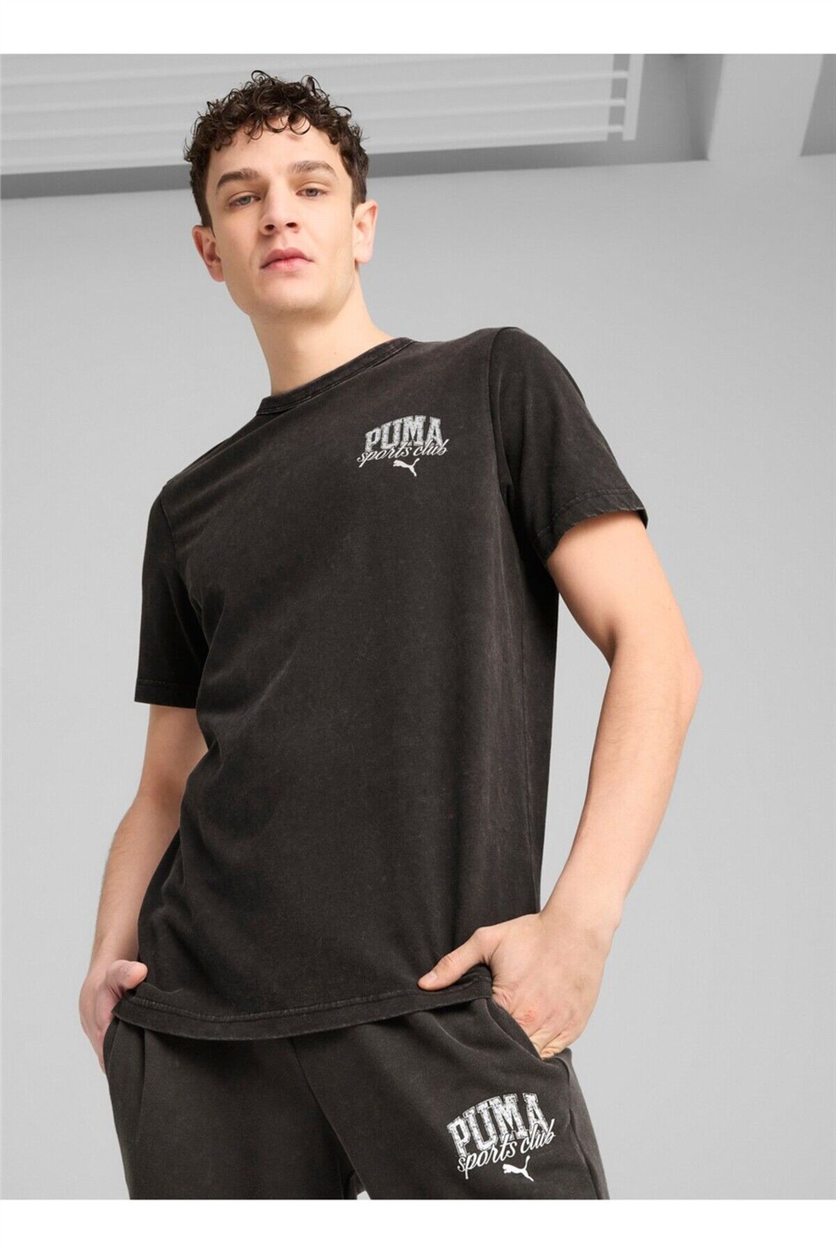 68464001 CLASS Tee Siyah Yuvarlak Yaka Regular Fit Düz Erkek T-Shirt