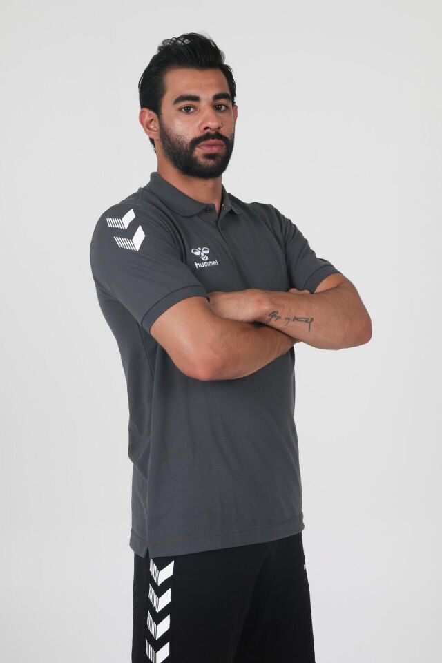 Armin Pamuklu Polo Yaka Tişört Antrasit