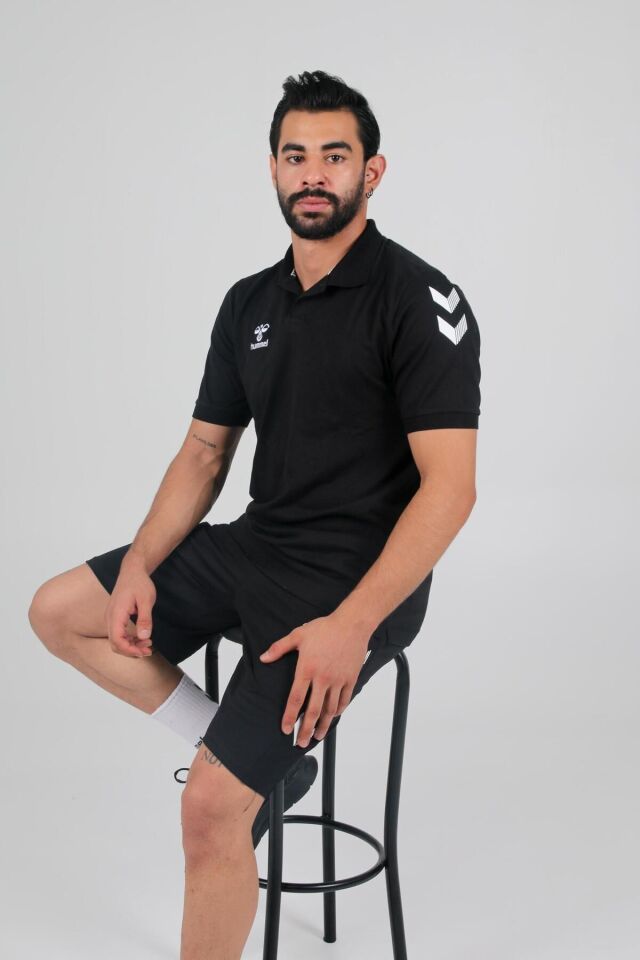 Armin Pamuklu Polo Yaka Tişört Siyah