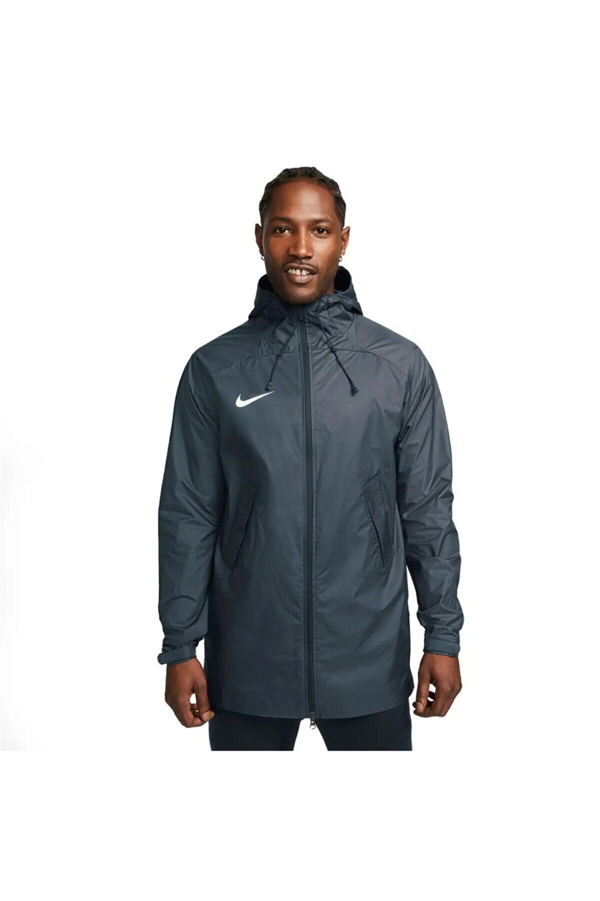 Dj6301-451 Mens Full-zip Hooded Soccer Jacket Lacivert - L