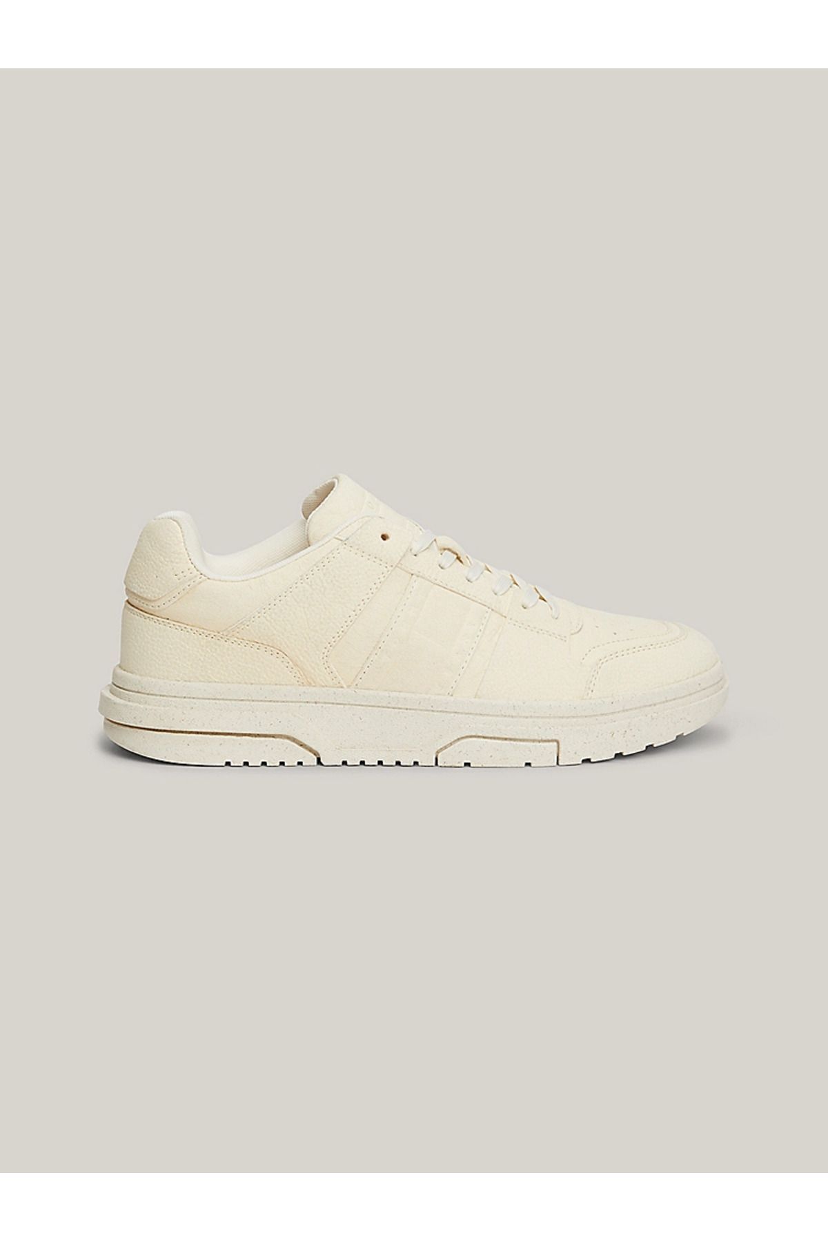 Erkek Marka Logolu Rahat Taban Ekru Sneaker EM0EM01373-YA3 Ekru - 42