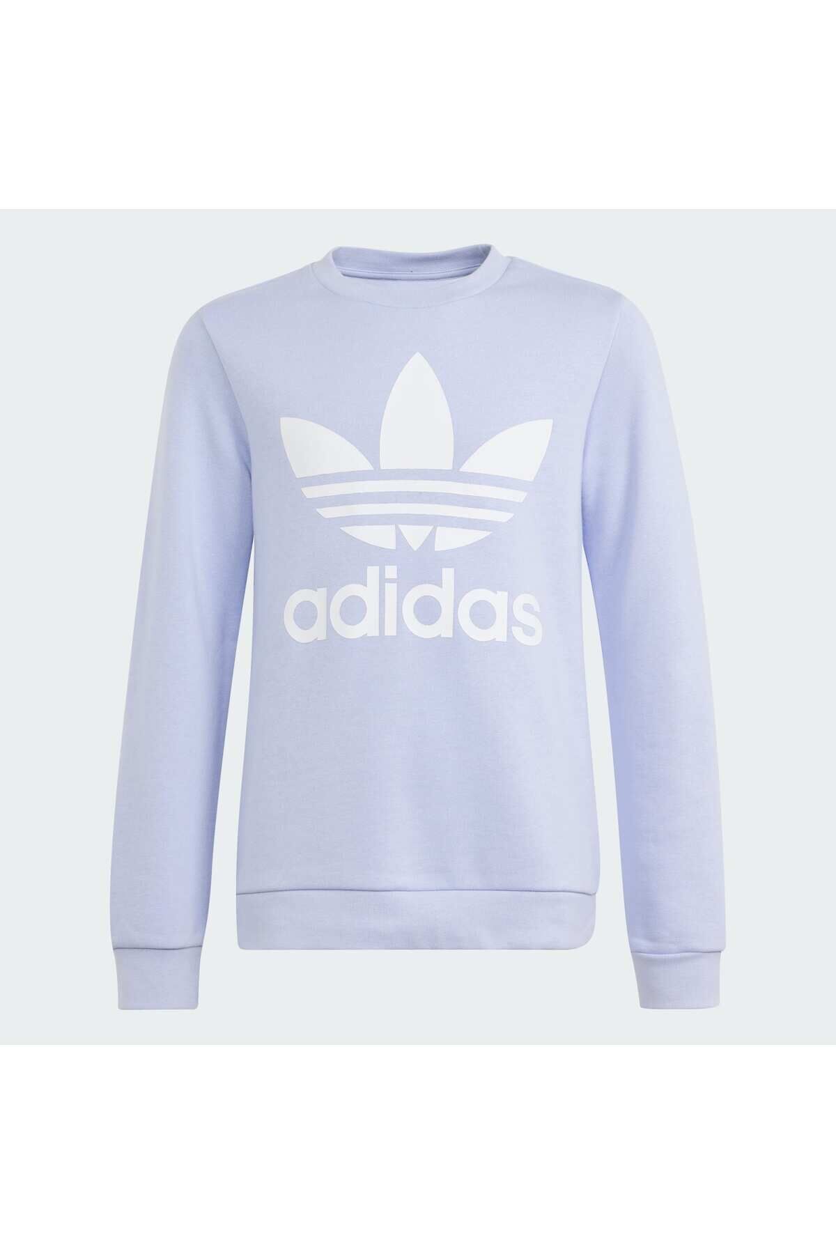 Trefoil Crew Sweatshirt Violet Tone - 11-12 Yaş