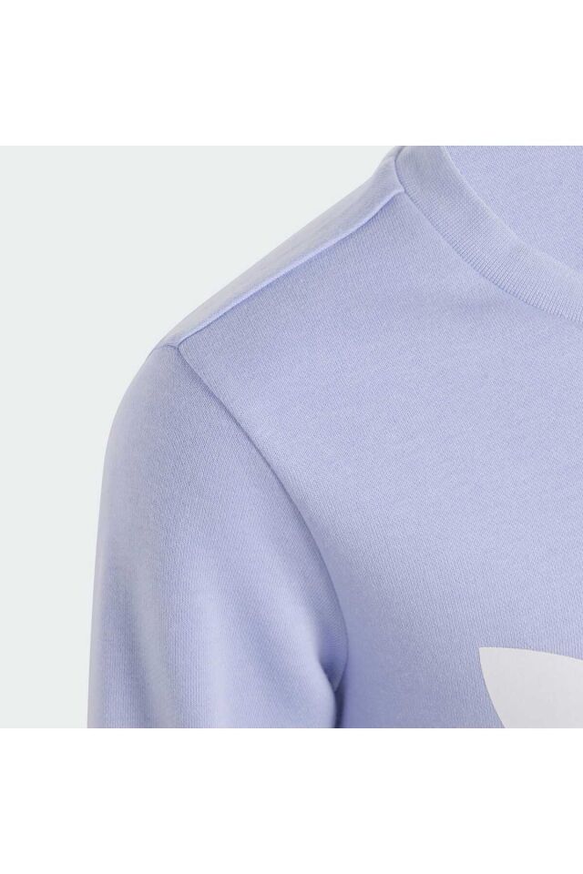 Trefoil Crew Sweatshirt Violet Tone - 11-12 Yaş