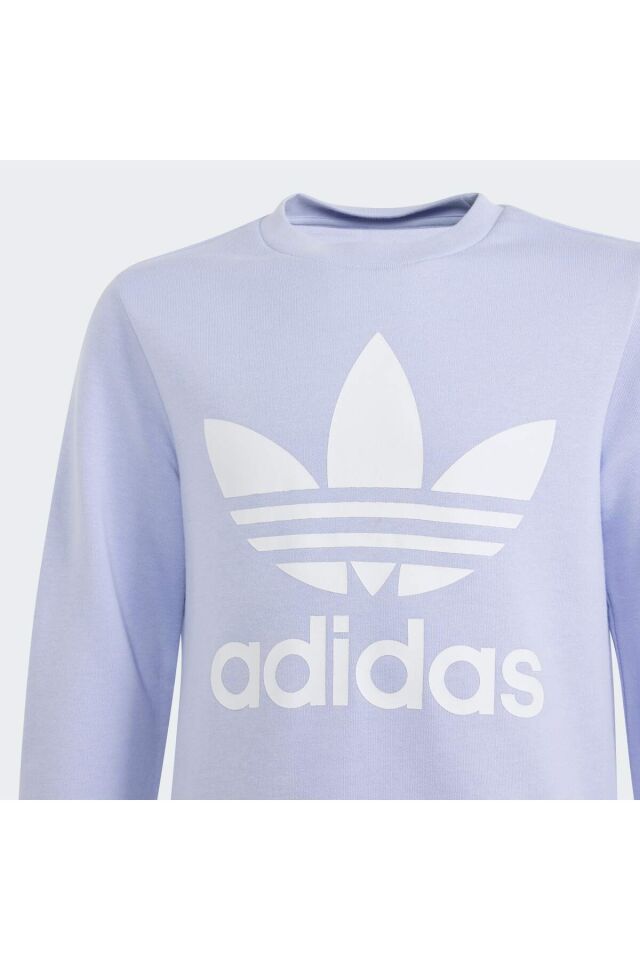 Trefoil Crew Sweatshirt Violet Tone - 11-12 Yaş