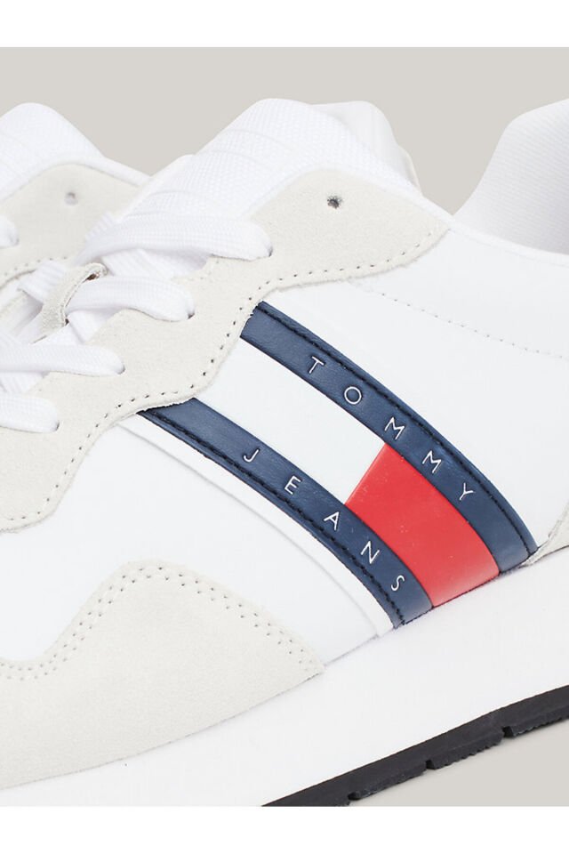 Erkek Marka Logolu Süet Üst Kısımlı Geri Dönüştürülmüş Polyster Astarlı Kauçuk Tabanl