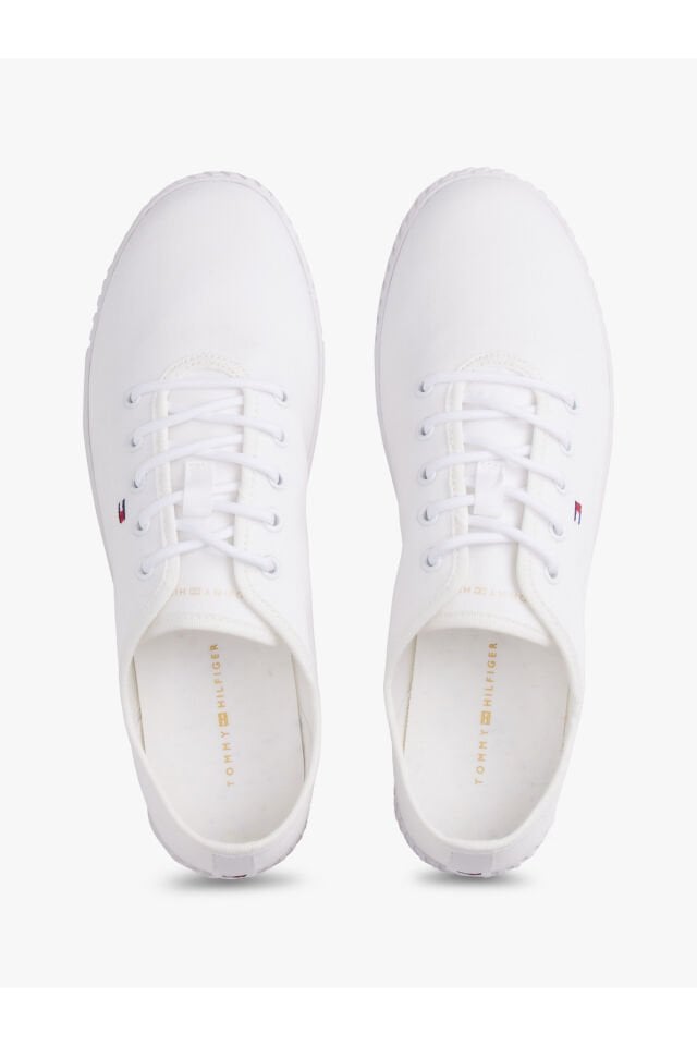 CANVAS LACE UP SNEAKER White - 39
