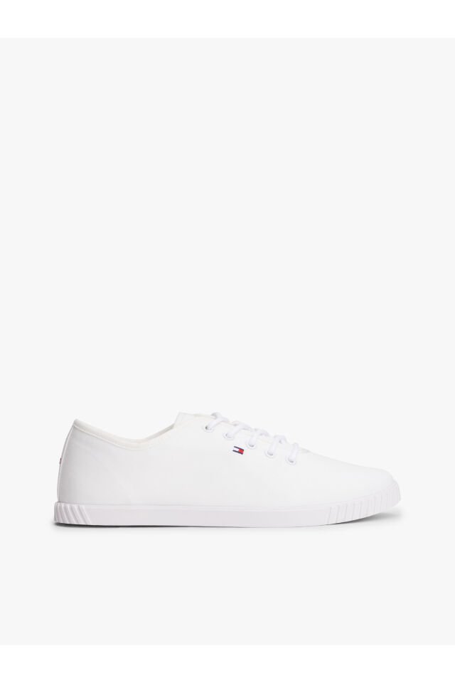 CANVAS LACE UP SNEAKER White - 39