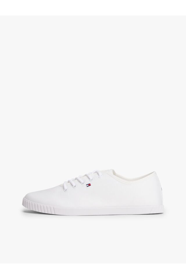 CANVAS LACE UP SNEAKER White - 39