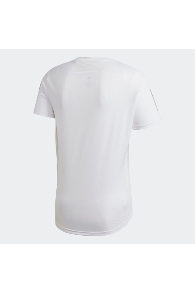 Own the Run Erkek beyaz yansıtıcılı koşu t-shirt