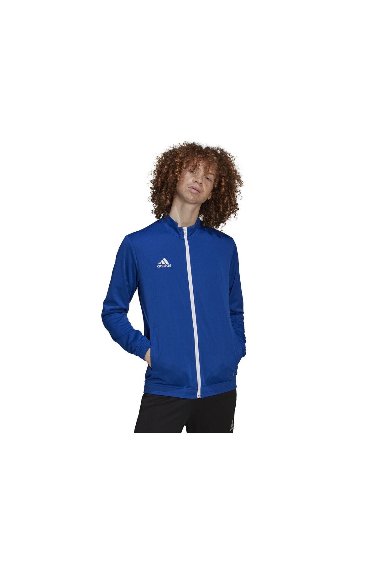 Ent22 Tk Jkt Erkek Futbol Antrenman Ceketi HG6287 Mavi Mavi - S